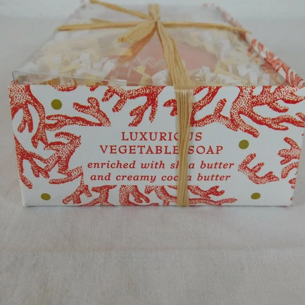 Ocean Riche Shea Butter Soap Greenwich Bay Trading Seashell Shaped Vegetable